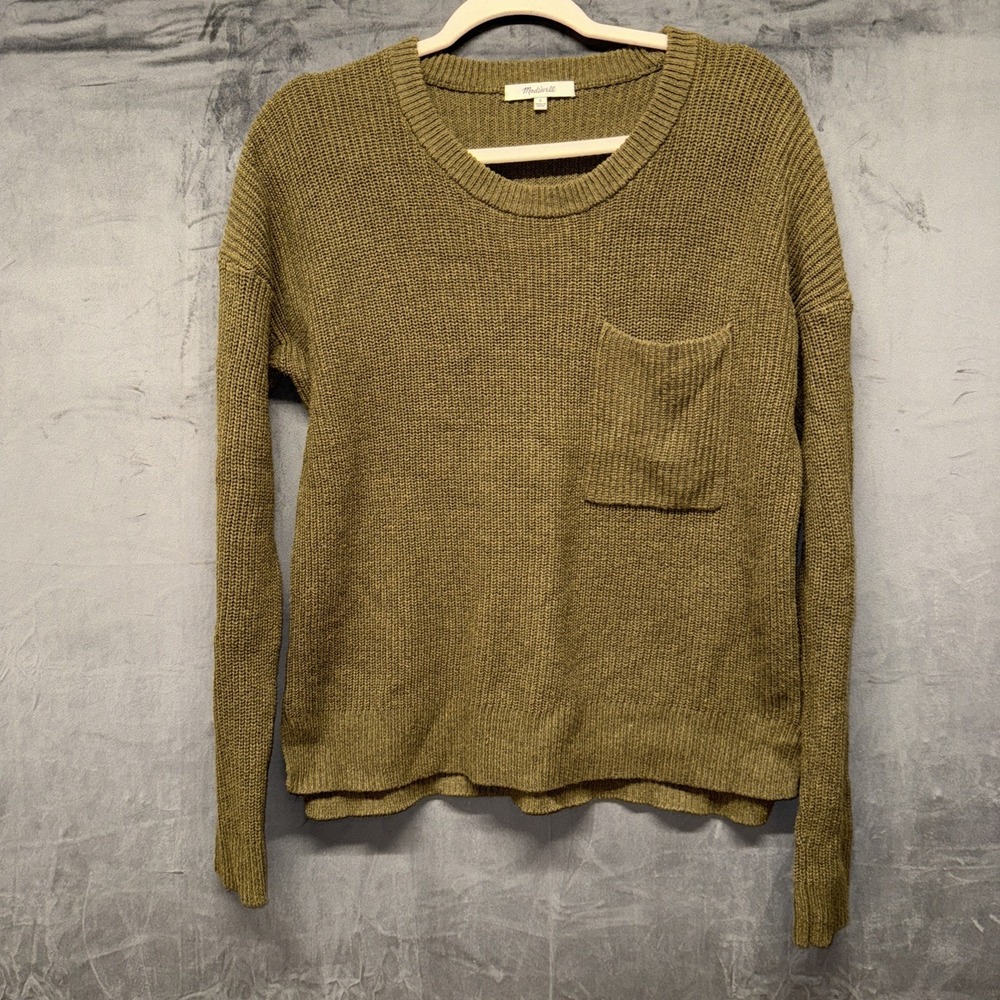 Madewell Olive Green Fall Sweater Sz‎ S